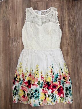 White Floral Dress